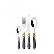 OXFORD Ghiera Dorata, Posate Set 24 Pz, Scatola Compact, Casa
