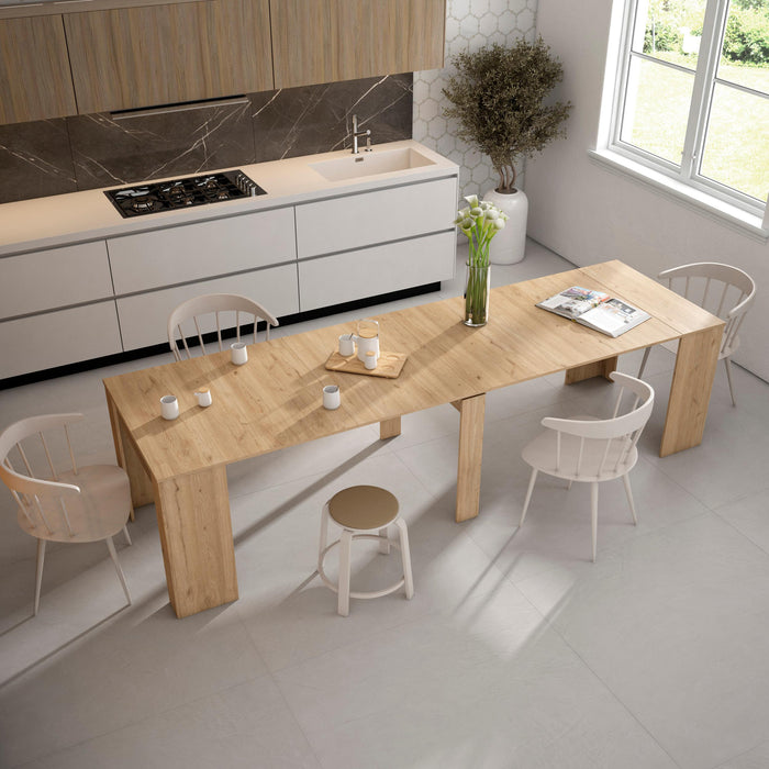 Consolle allungabile, 300, Per 14 persone,  Tavolo da pranzo, Rovere RF2653