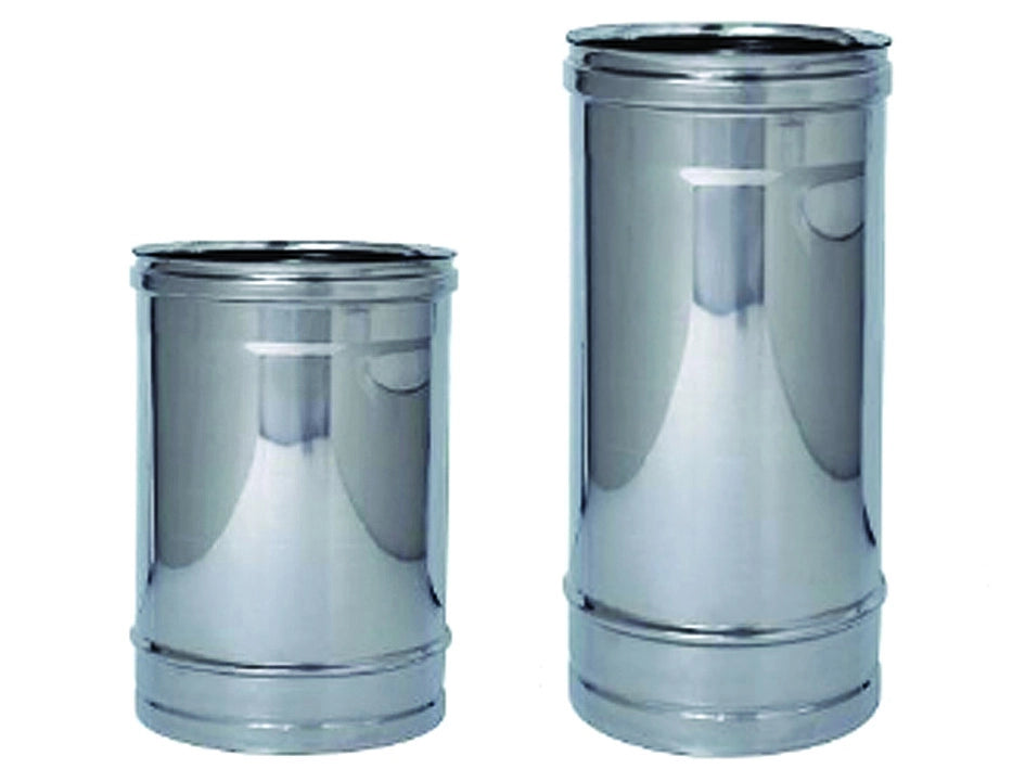 TUBO ACCIAIO INOX AISI 304 MONOPARETE SPESSORE MM.0,5  ø mm.100  cm.100