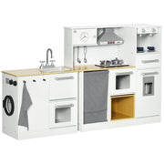 Cucina Giocattolo in Legno per Bambini ¨C zephmum ¨C Bianco con Luci e Suoni