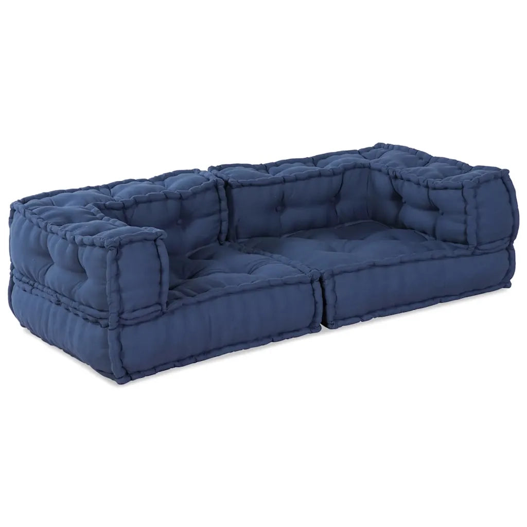 vidaXL Cuscino Blu 140 x 70 x 36 cm Poliestere