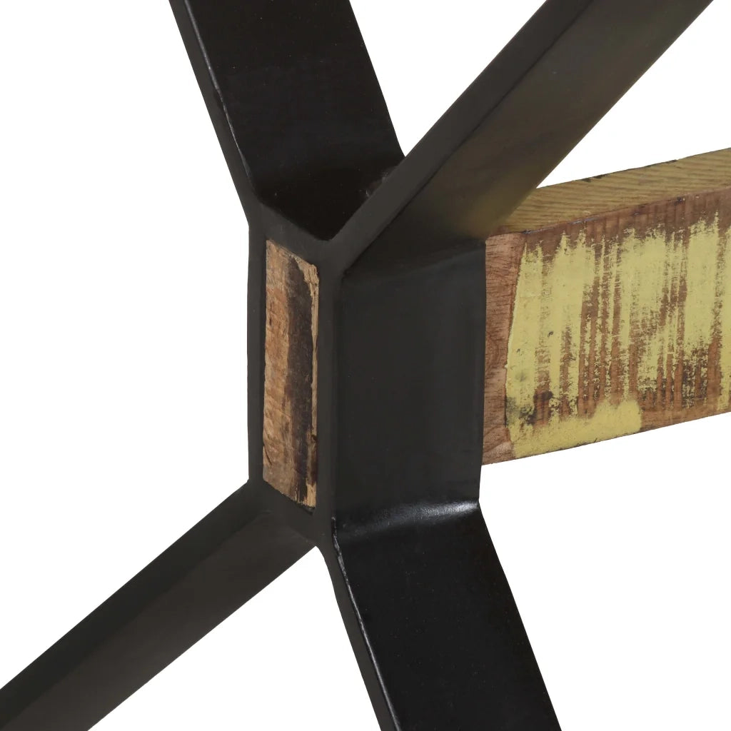 Tavolo da Pranzo 160x80x76 cm in Legno Massello di Recupero cod mxl 11745