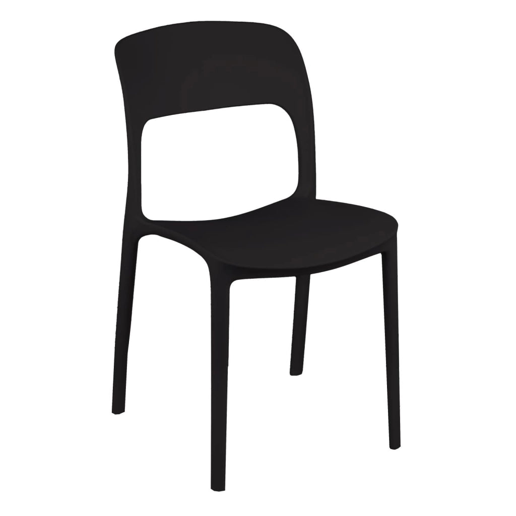 Sedia Impilabile 47x52xh83 cm in Polipropilene Risto Antracite