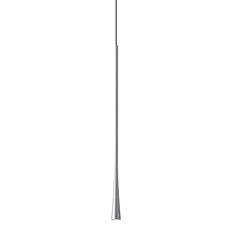 Dafne - Lampada a sospensione bianca led 7W 3000K IP20 - Lampada da soffitto led design minimal in alluminio - Alimentatore incluso - L.max 165cm