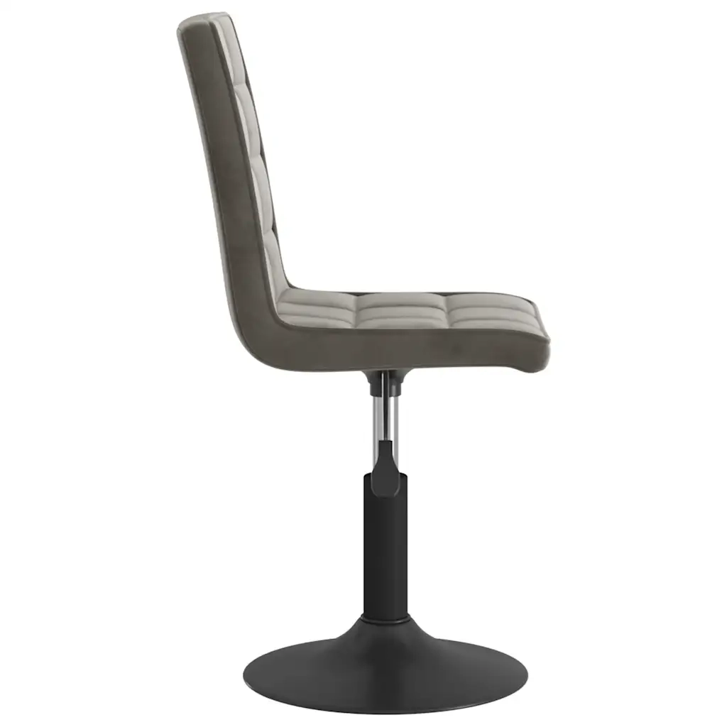 Sedie da Pranzo Girevoli 2 pz Grigio Scuro in Velluto 335742