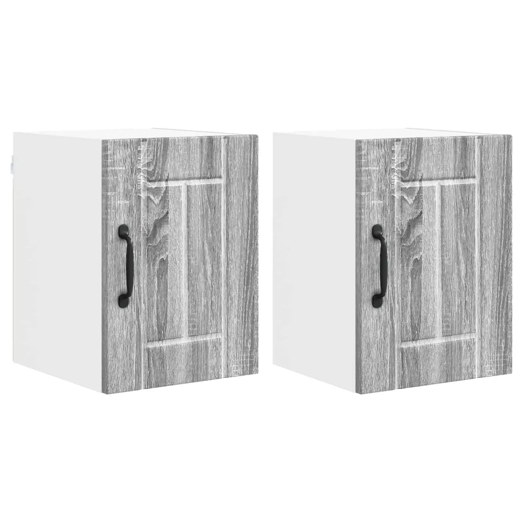 Mobile da cucina 2 pz-Set di 2 Armadio da cucina Grigio Sonoma 30 x 31 x 40 cm 894402