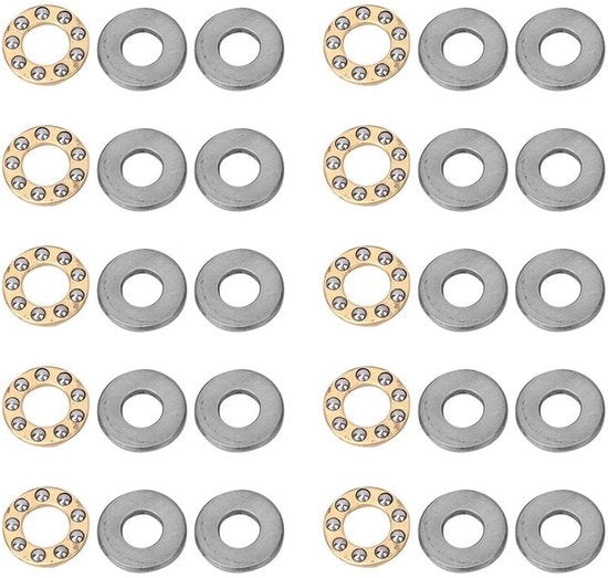 Set di Pomi a Rulli a Sfera 10 pezzi - F7-13M/F7-15M/F7-17M - Sostegno - Acciaio per Laghi - Per Strumenti Meccanici - Diverse Dimensioni - Scudi a Lame