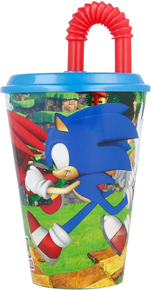 Bicchiere in plastica Sega Sonic per bambini da 430 ml