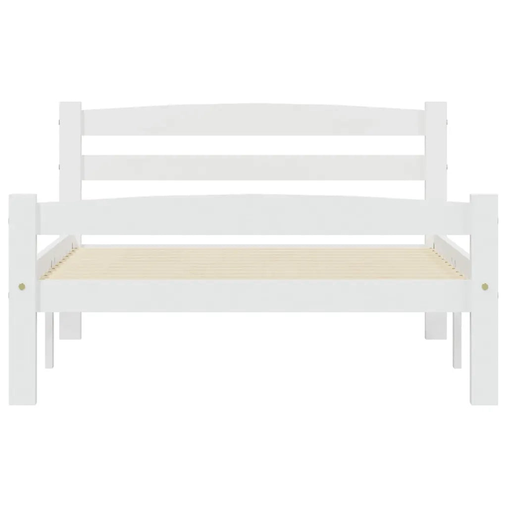 Dormeuse Estraibile senza Materasso Bianca Legno Pino 100x200cm 322069