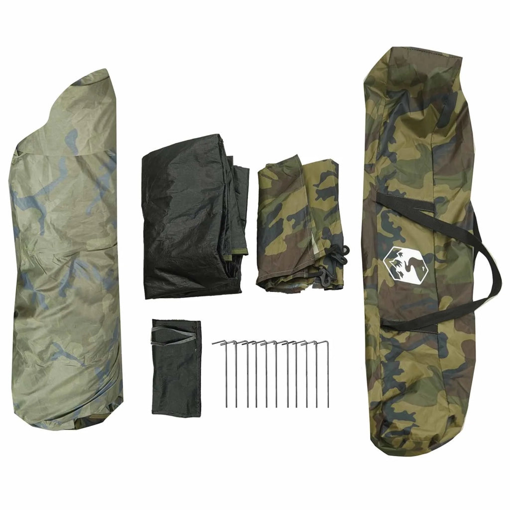 Tenda da pesca con rilascio rapido 4 persona Camouflage Leggero 42042279