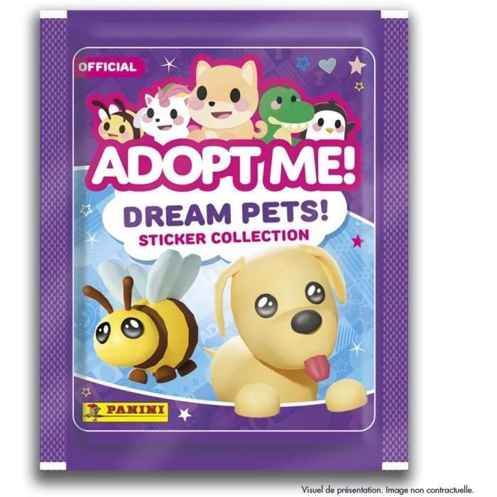 Adesivi - PANINI - Adottami! Roblox - blister da 6 tasche - 1 carta in edizione limitata - 35 adesivi