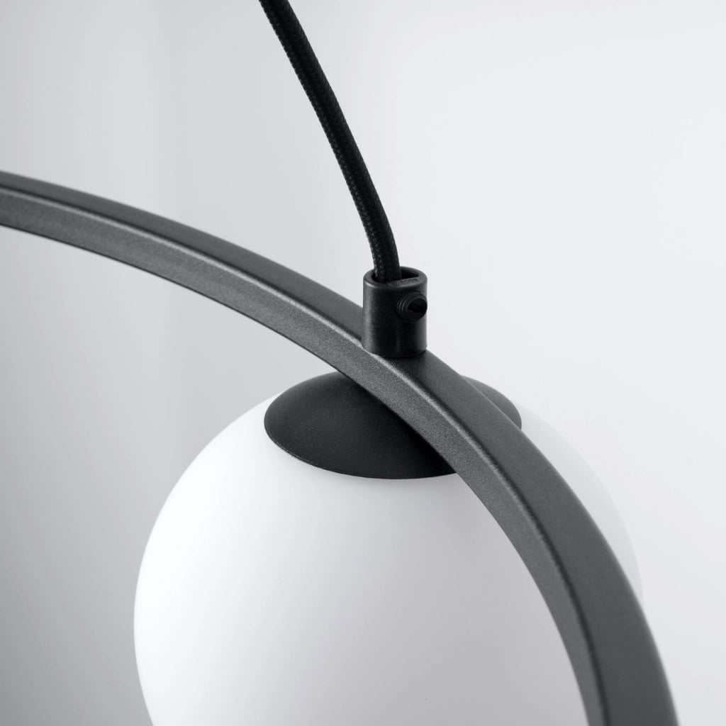 Lampada da soffitto YOLI French Sky in acciaio nero e vetro 3x8W LED G9 IP20