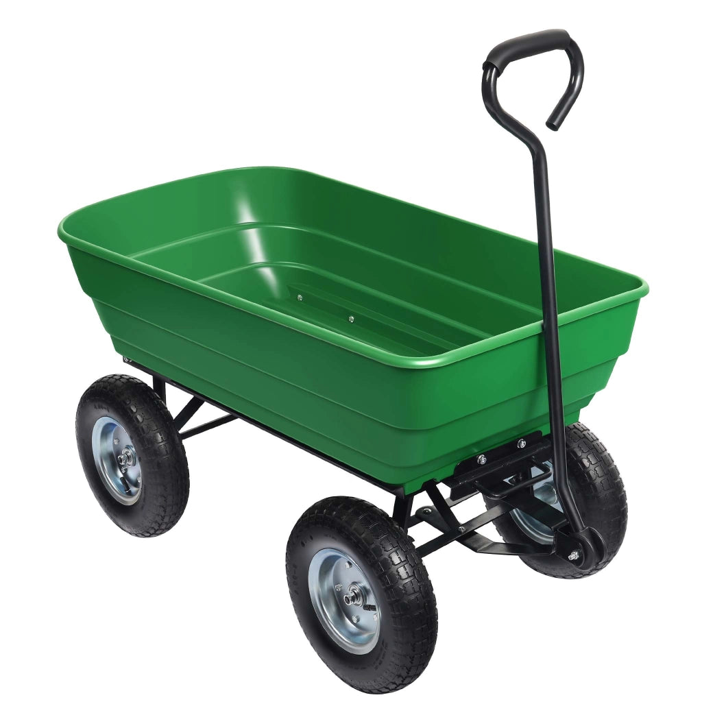 Carrello da giardino ribaltabile, capacità 125 l, portata max 350 kg, Carretto a mano Carriola