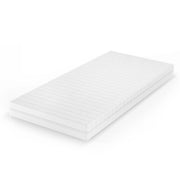 Vitalispa Materasso in schiuma fredda Bianco 100 x 200 cm H2 grado di durezza, 7 zone