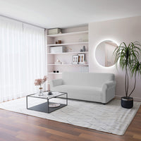 Copridivano Elasticizzato 3 Posti in Poliestere Dahlia Grigio Chiaro