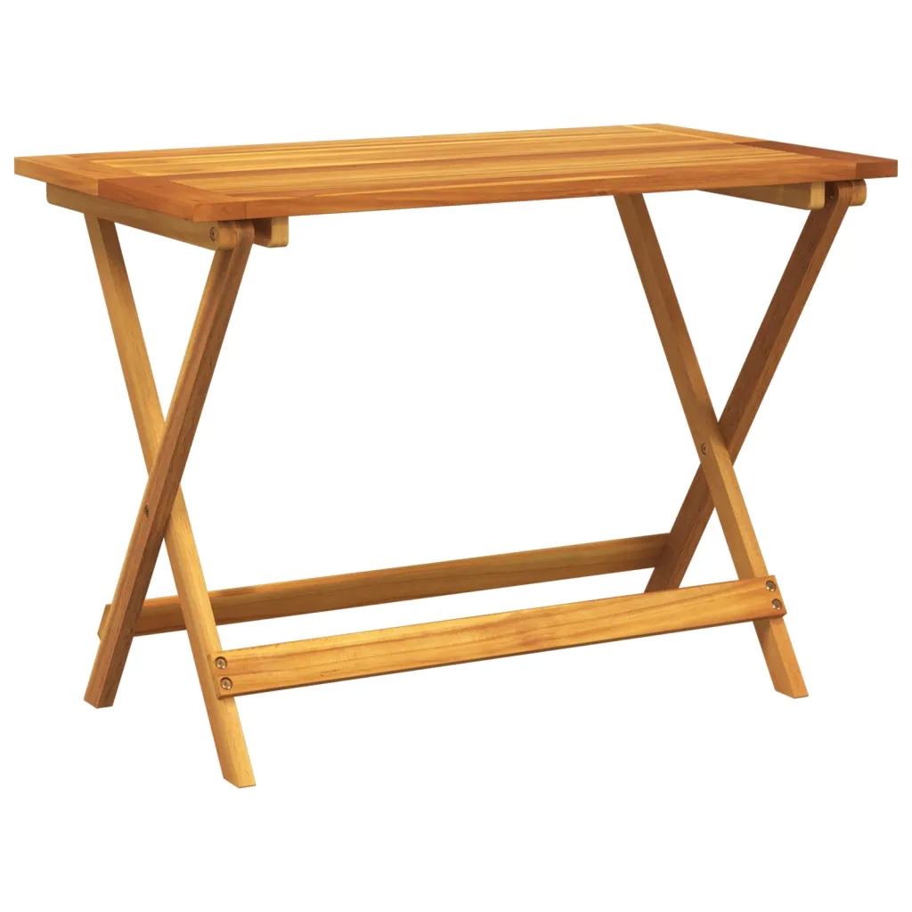 Set Pranzo da Giardino Pieghevole 5pz Legno Massello di Acacia 3206330