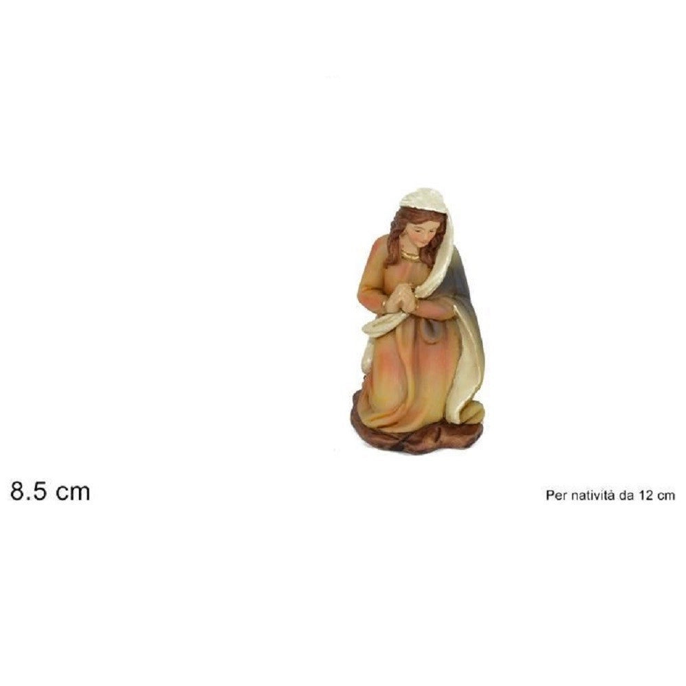 Trade Shop - Statuina Madonna 8.5cm Per Presepe In Resina Decoro Natale Natalizio Nativita' -