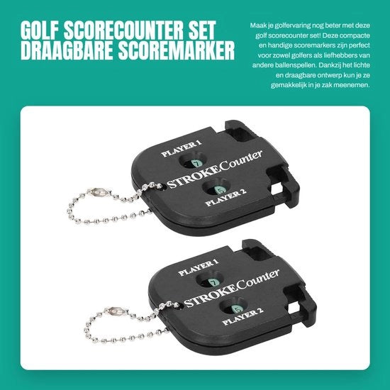 Contatore Punteggi Mini e Portatile - Contatore Punteggi Golf - Contatore Punteggi Petanque - Tabellone di Punteggi - Chiusura con Chiave - Materiale ABS Durevole - Adatto a Giochi di Pallapugno - Contatore Punteggi