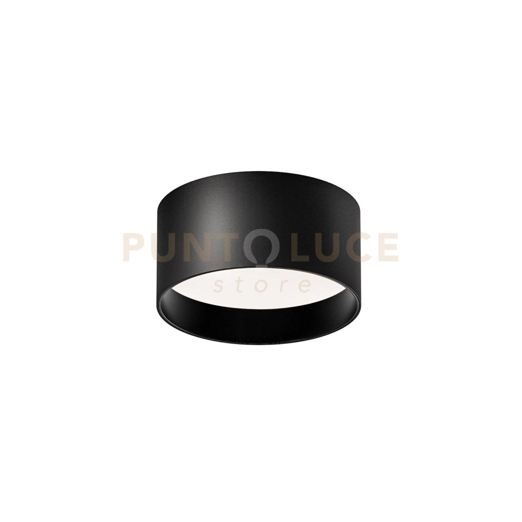 GPL335C- FARETTO LED  IN ALLUMINIO NERO SATINATO 3000K 1101LM 15W D.14CM