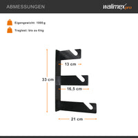 Walimex gancio per sfondo a 3 pieghe, set da 2