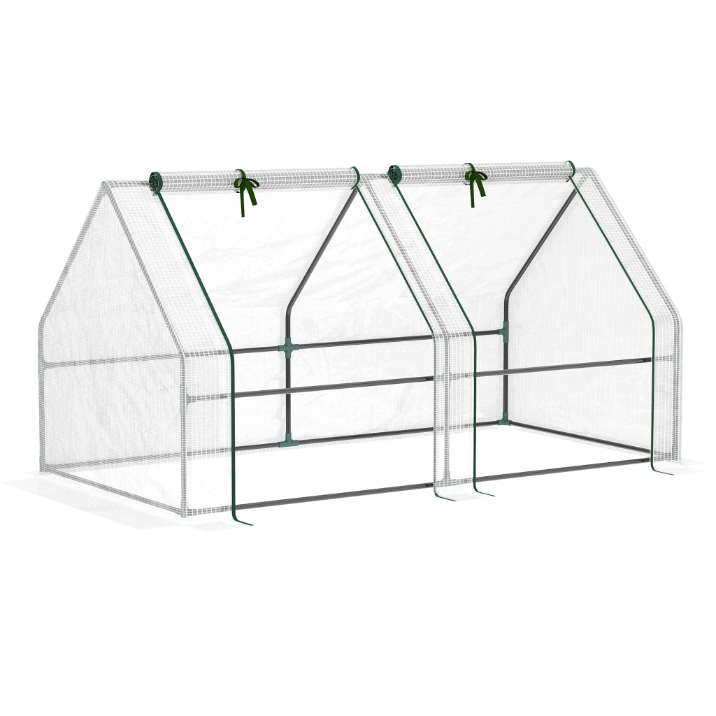 Serra da giardino tunnel ¨C zephmum ¨C bianco 180x90x90 cm