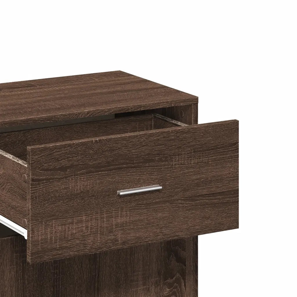 Armadietto Rovere Marrone 56,5x39x90 cm in Legno Multistrato 840715