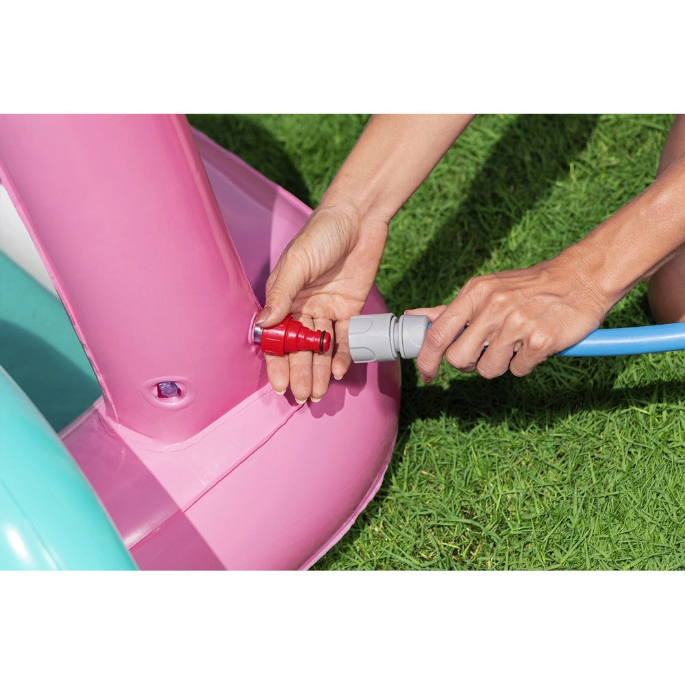 Trade Shop - Centro Giochi Gonfiabile Acquatico Per Bambine Forma Farfalla 180x180x117cm Piscina 53175 -