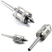 Trade Shop - Contropunta Punta Rotante Per Tornio Professionale Cono Morse Con Attacco Mt2 -