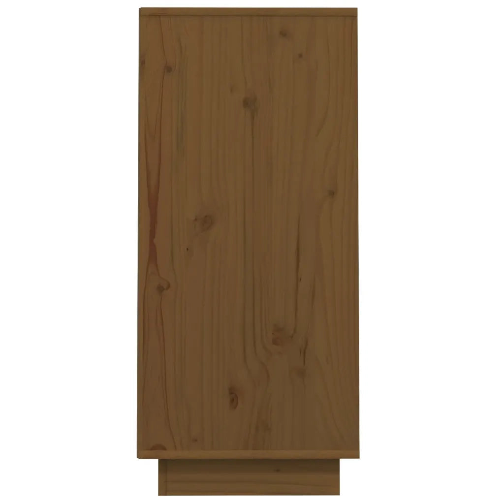 Mobile Consolle | Tavolo d'Ingresso Ambrato 60x34x75 cm in Legno Massello di Pino