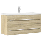 Mobile Lavabo Rovere Sonoma 100x38,5x48 cm in Legno Multistrato