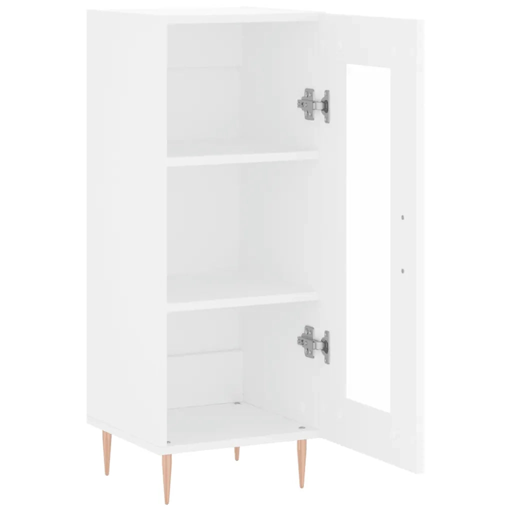 Credenza | Madia | Buffet da pranzo | Armadio da pranzo Bianca 34,5x34x90 cm in Legno Multistrato