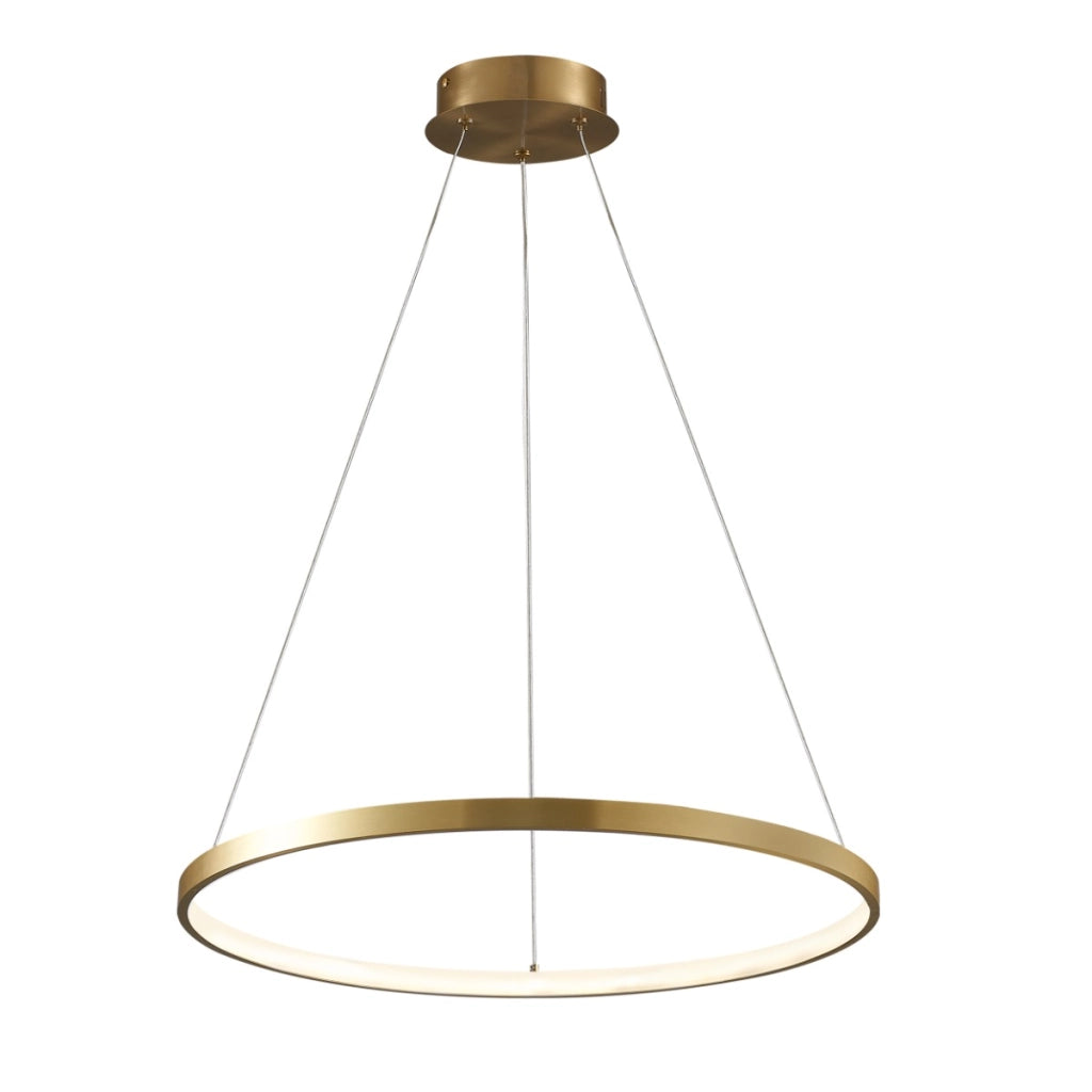 Lampadario LED ad anello oro Ø50cm 20W 4000K Polux LEA