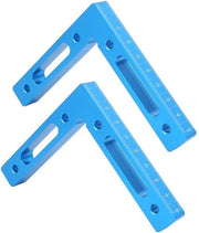 Serratura a 90 Gradi - Posizionamento Quadrato - Lega di Alluminio - Resistente/Duratura - Misurazioni Precise - 4,7 Pollici/120 mm - Angolometro
