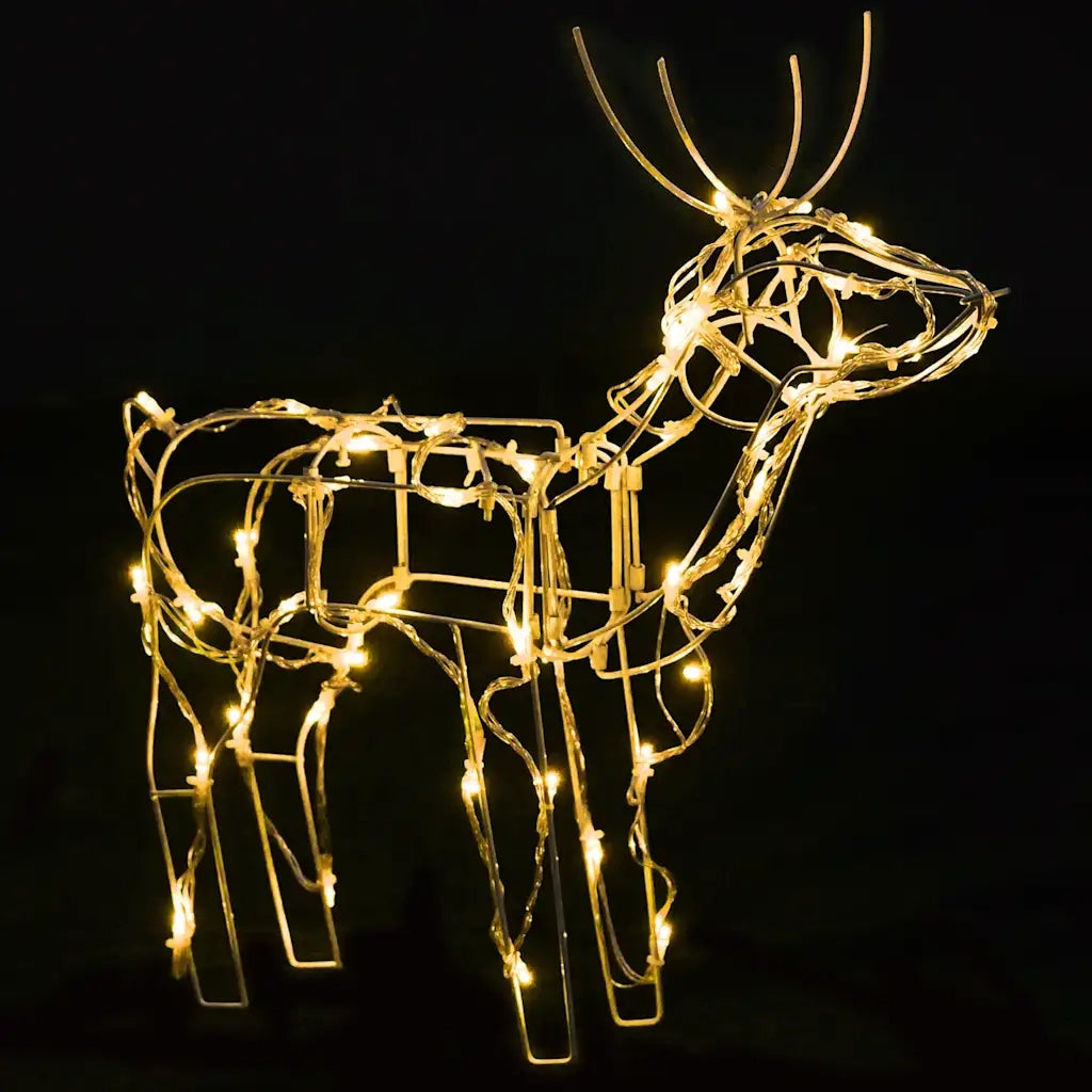 Decorazioni di Natale a Forma di Renne 3 pz 229 LED CFW8752116