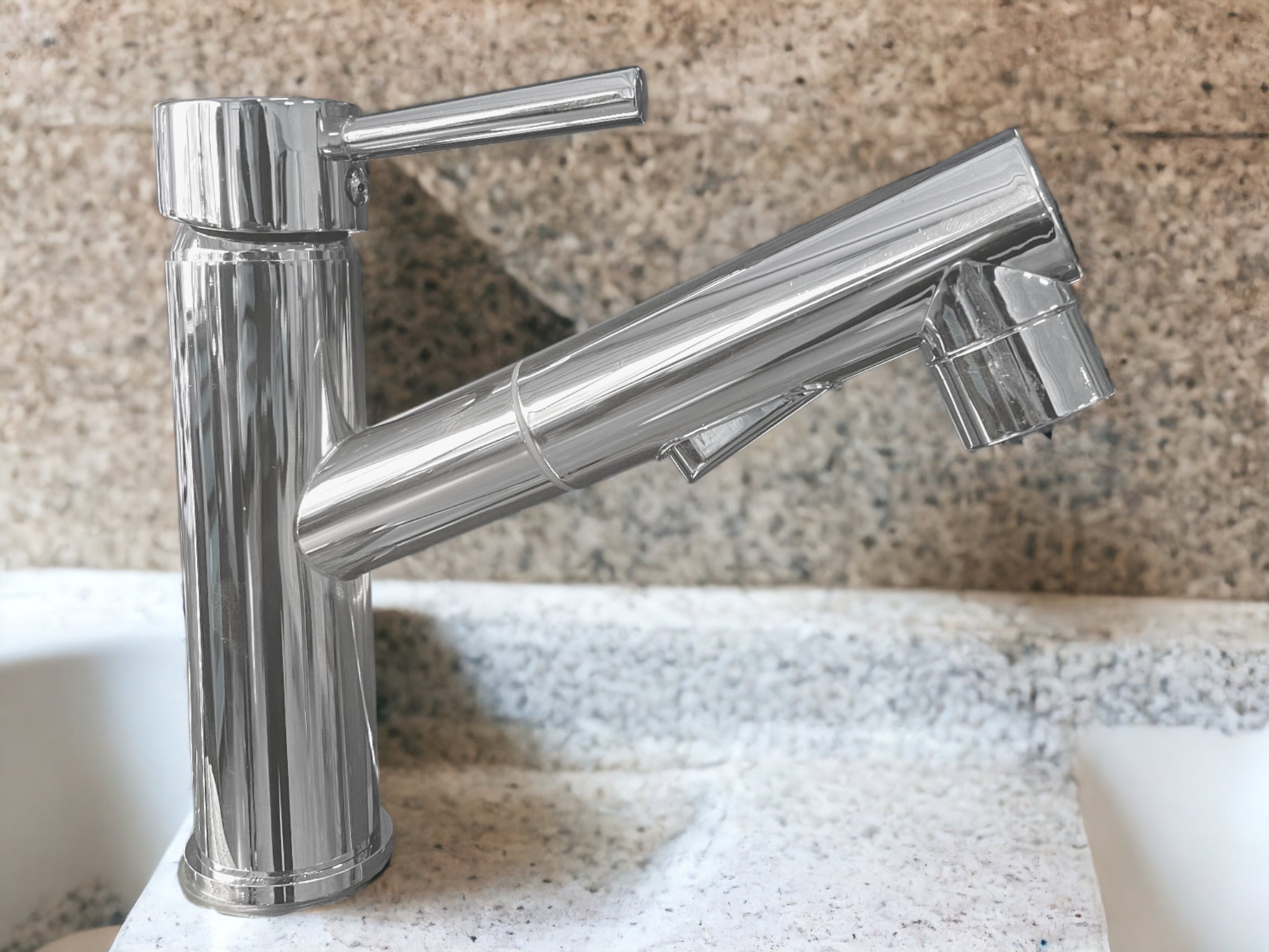 Miscelatore bagno cucina lavabo con doccia estraibile