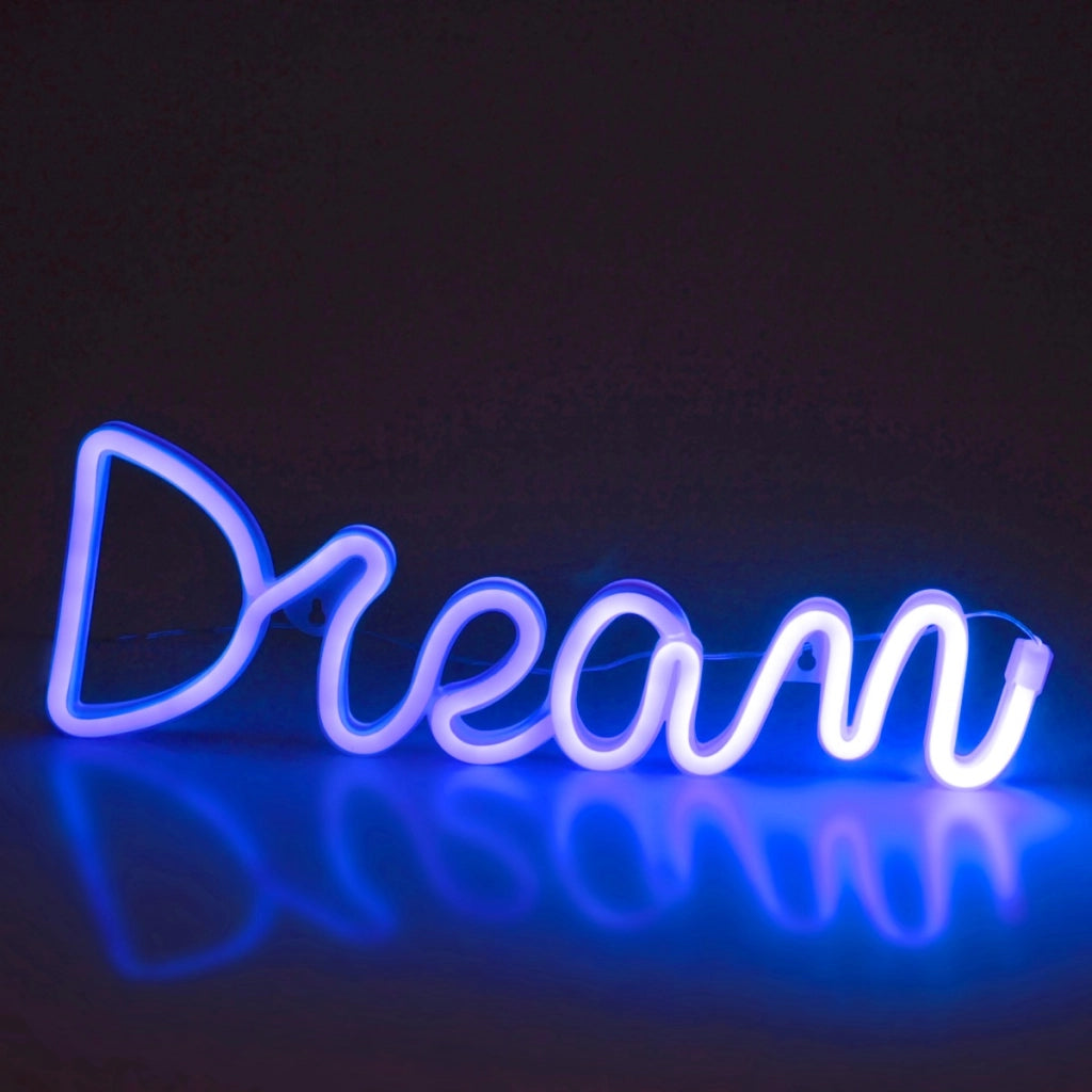 Applique neon LED Dream blu 3W USB/batterie Polux bimbi