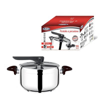 MAURY'S PENTOLA A PRESSIONE BASSA DA 22 CM CAPIENZA  5 LT ACCIAIO INOX 18/0