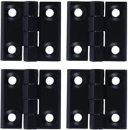 Scharnieri in Acciaio Inossidabile Nero 4 Pezzi - Scharnieri per Porte - Scharnieri Piccoli - Finestra/Zincatura/Alluminio - Acciaio Inossidabile Duraturo - Dimensioni 50x50mm - Scharnieri per Porte