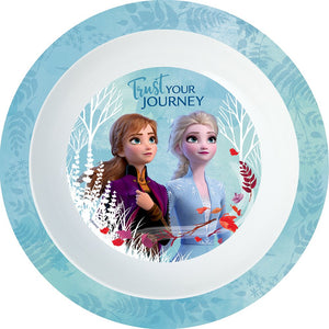 Piatto Fondo Disney Frozen Originale da 20 cm in plastica per bambini.