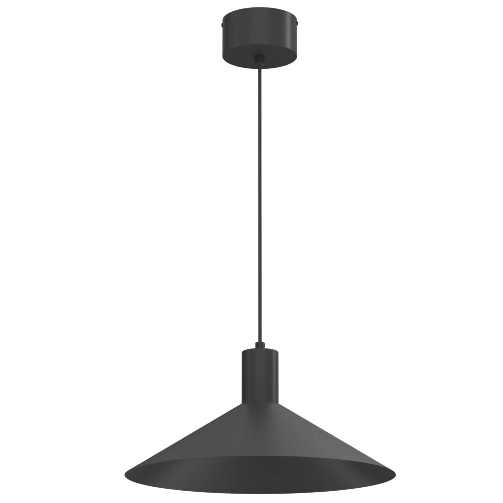 Lampada sospesa Nox 1xGU10 nera metallo Ø40 Luminex