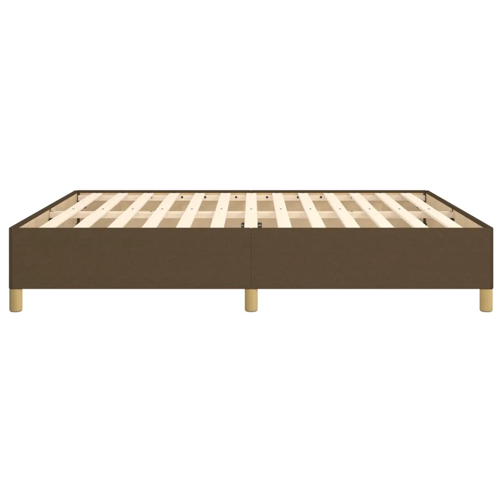 Giroletto senza Materasso Marrone Scuro 180x200 cm Tessuto 347184
