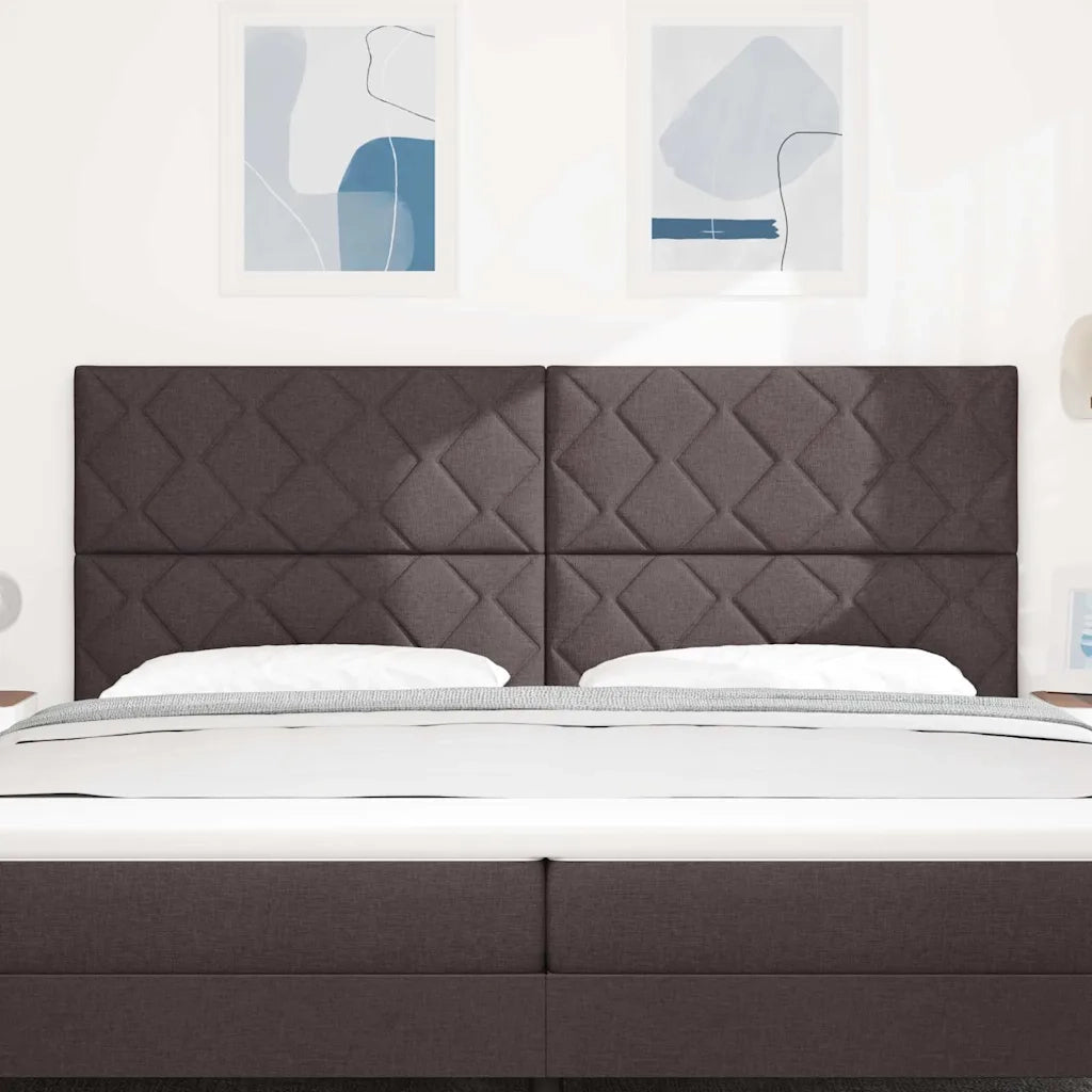 Testiera Marrone Scuro 200 cm Tessuto 3337954