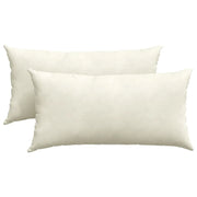 Cuscini da Divano 2 pz | Cuscini per sedie Crema 80 x 40 cm Tessuto in Cords