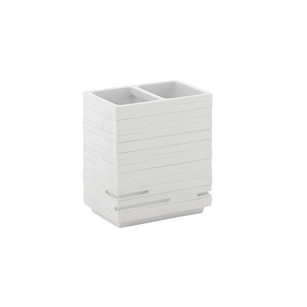 Porta spazzolini Quadrotto bianco