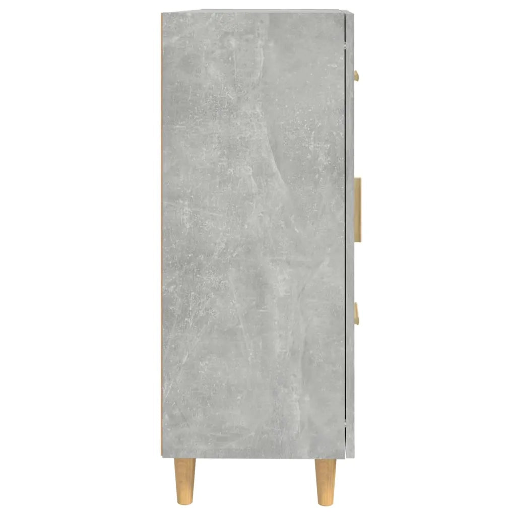 Credenza-Buffet-Armadio da cucina Grigio Cemento 69,5x34x90 cm in Legno Multistrato 438246