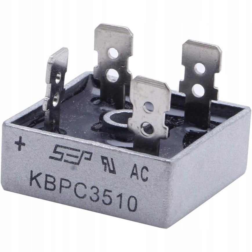 Ponte Raddrizzatore KBPC5010 – Corrente Massima 50A, Tensione 1000V | Dimensioni 29x29x11mm