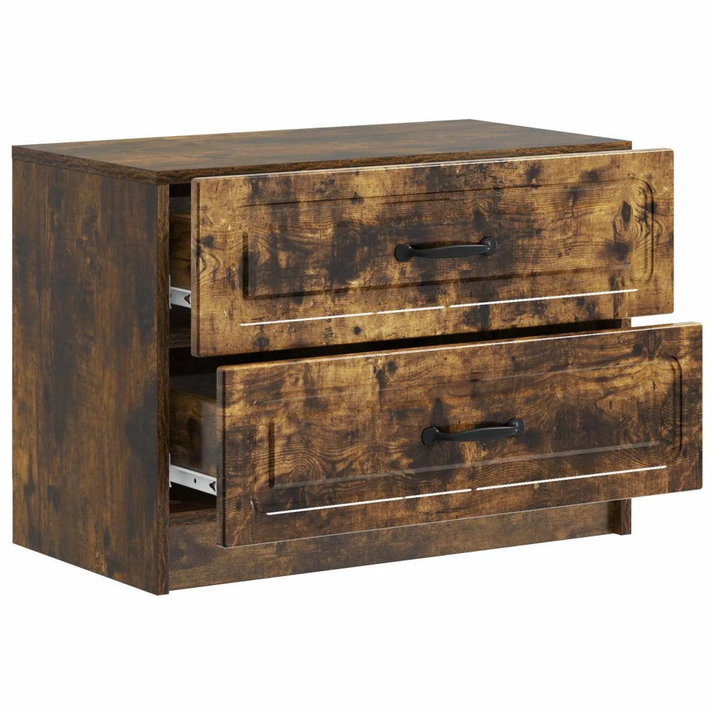 Armadio da Notte Rovere Fumo 62 x 34,5 x 44,5 cm 895700