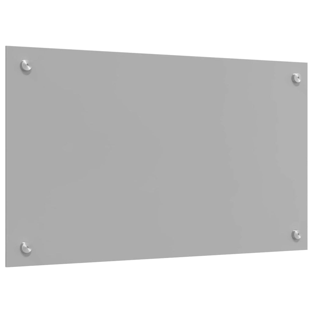 Paraschizzi per cucina 70 x 40 cm elegante e moderno isolamento termico protezione murale in vetro temperato grigio chiaro 02_0058438
