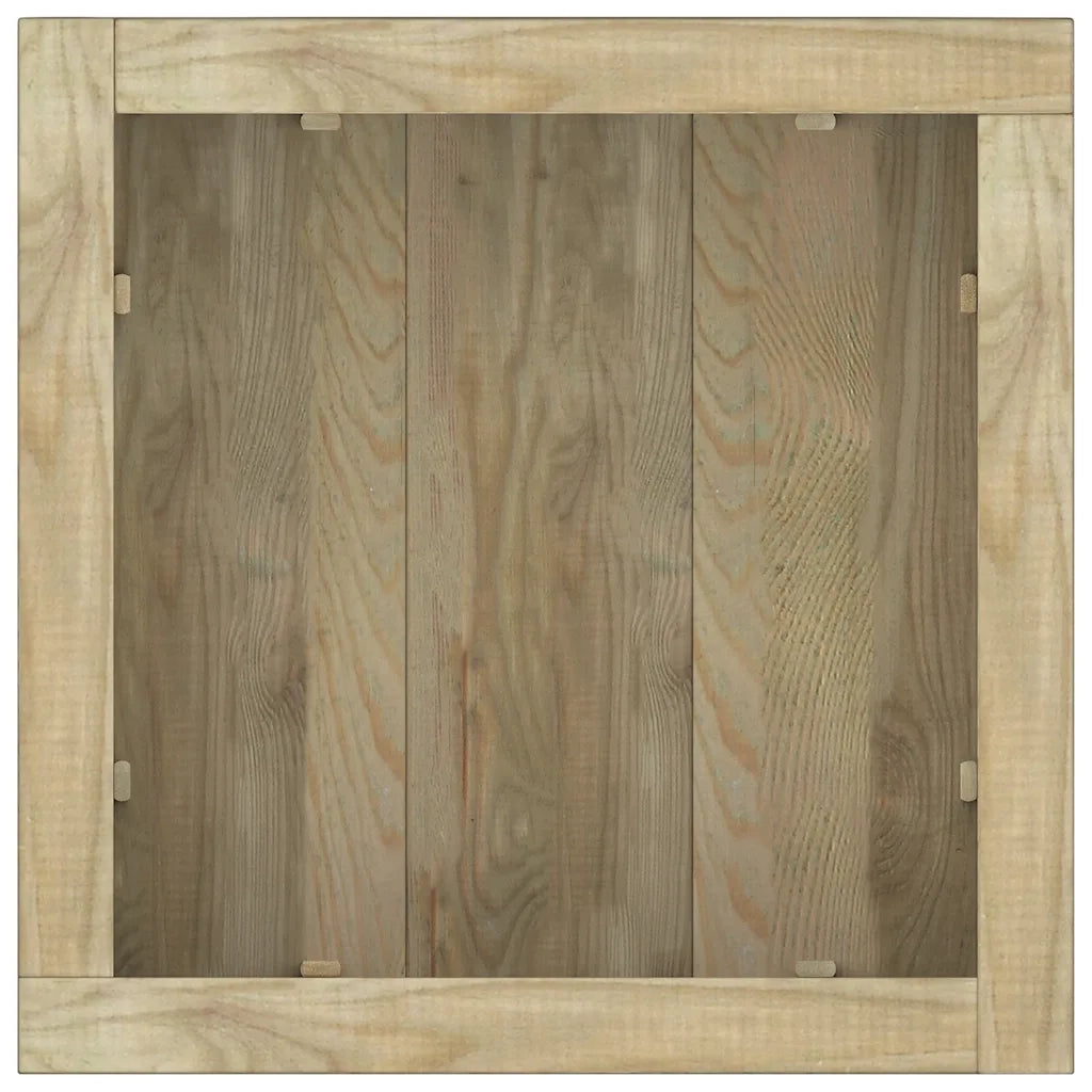 Fioriere | Cassetta per fiori | Letto Rialzato 50x50x40 cm Quadrato in Legno