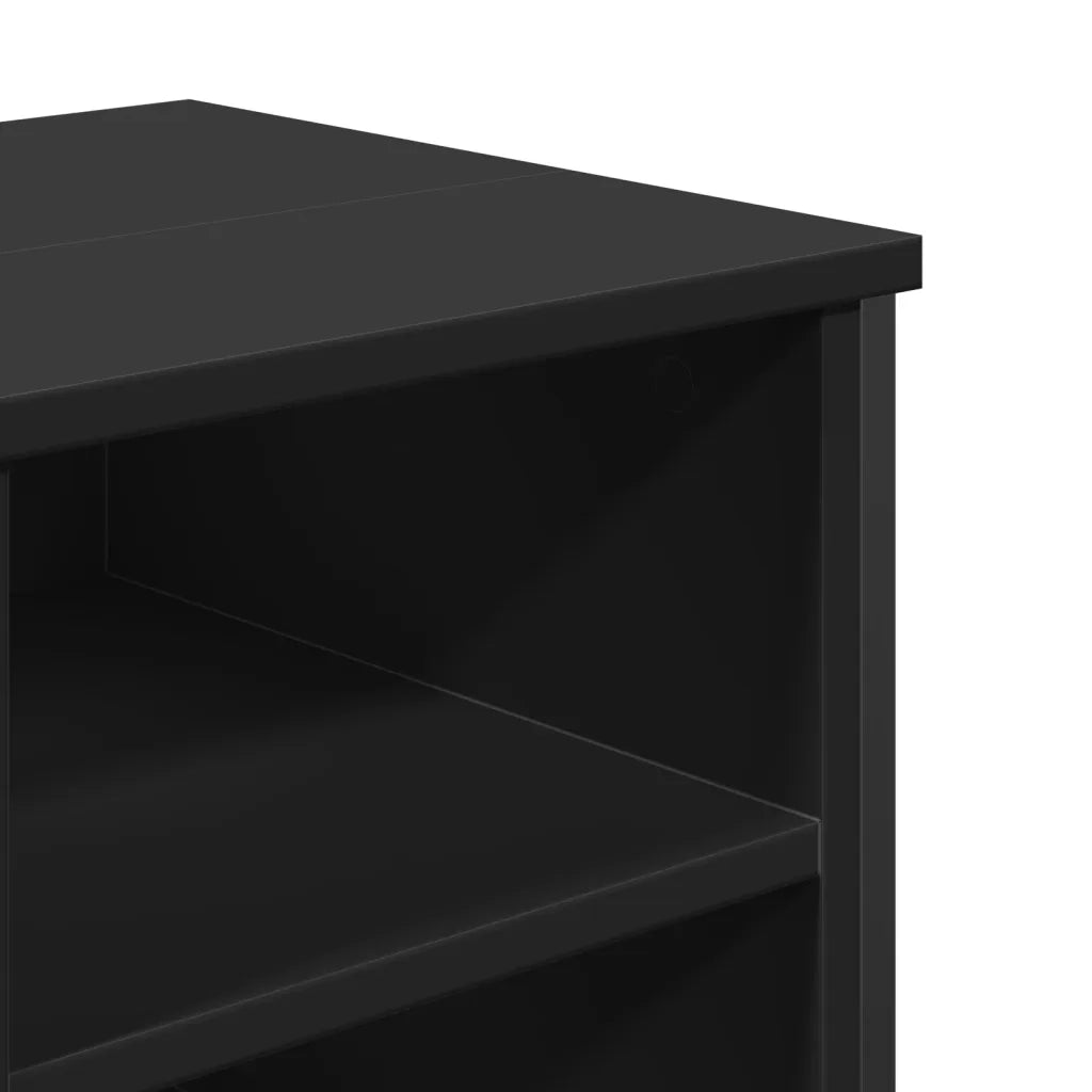 vidaXL Mobile Lavabo Bagno Nero 91x35x60 cm in Truciolato